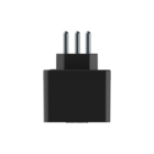 Plugue De Tomada Protetor 3 Pinos 10a Qpp03p | Preto